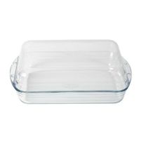 Pekač steklen s pokrovom 5,2l, 35x22x12cm  
