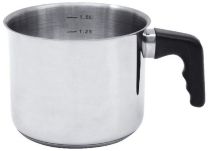 Lonec za mleko z izlivom1,35l, inox, ind., 12cm