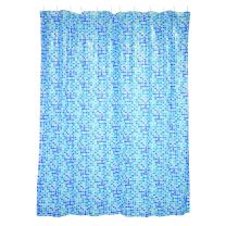 ZAVESA ZA TUŠ+KLJUKICE   BLUE MOZAIC, 180X200, PVC ,  