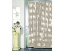 ZAVESA ZA TUŠ+KLJUKICE   ROUNDS/SAND, 180X200, PVC ,  