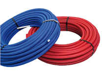 Cev več plastna, izolirana Pex_AL_Pex 16x2mm, debelina izolacije 6mm, RDEČA barva, 50 metrov EBRILLE