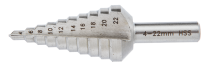 SVEDER STOPNIČASTI 4-22mm GRAPHITE