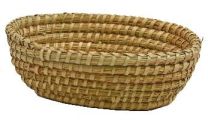 Košara slamnata/pehar oval  27x20x8/9cm Est.