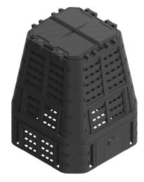 Kompostnik Composter 740 L črn ( 933 x 933 x 1130 mm )