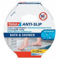 Trak protizdrsni za kad in tuš Tesa Anti slip, prozoren, 5m x 25mm
