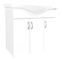 BALI 80 OMARA POD UMIVALNIOM + KERAMIČNI UMIVALNIK 80 cm barva: BELA