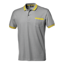 Majica polo Salsa siva z rumenim robom št.XXL