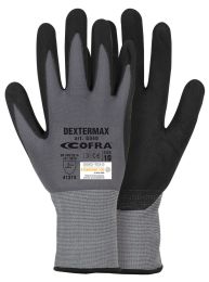 Rokavice Dextermax siva št.8