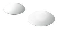 Zaustavljalec vrat zidni FI60x15mm, plastičen, vijačni, bel (Pak=3kos)