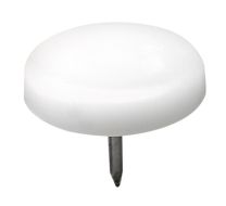 Drsnik FI25x20mm, plastični, pribitni, bel (Pak=8kos) 