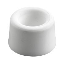 Zaustavljalec vrat FI40x25mm, plastičen, vijačni, beli 