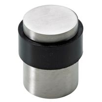 Zaustavljalec vrat FI34,5x41mm, kovinski, vijačni, inox/črna