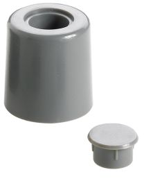 Zaustavljalec vrat FI26,5x29mm, plastičen, vijačni, siv (Pak=2kos)