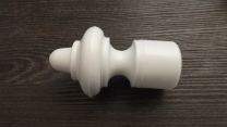 ELEMENT ZAKLJUČNI FILIGRANO FI28mm, beli, (Pak=2kos)