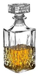Steklenica/decanter 1l Whiskey, Alpina 23x8,5x8,5cm
