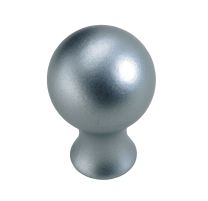 Gumb pocinkan videz aluminija D21mm art. 9207851