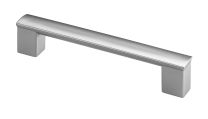Pohištveni ročaj plastičen videz aluminija HS128mm art. 9207902