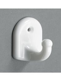 Dekorativen kavelj plastičen bel 35x45x31mm art. 5741