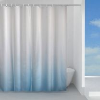Zavesa za tuš + kljukice G-CIELO 180x200, GEDY 