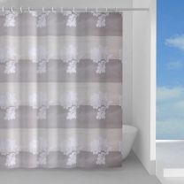 Zavesa za tuš + kljukice G-STANCIL 180x200, GEDY 