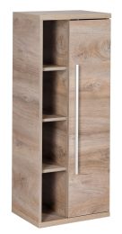 STANFORD DESNA midi omara 42x106x32 cm, 1 vrata, 3 lesene in 3 steklene police, Eiche Natur/Eiche Natur 80047