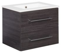 B.PERFEKT Dark Oak KOPALNIŠKI SET umivalnik+ omara pod umivalnikom 84145