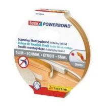 Trak lepilni obojestranski Tesa Powerbond Slim, 2x (5m x 9mm)
