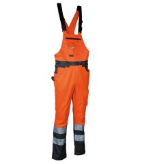 Hlače farmer Spark št.48 (oranžne z odsevnimi trakovi)