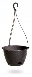 Lonček okrasni-obešanka fi 243mm RATOLLA ROUND W UMBER, Pros