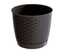 Lonček okrasni ogrogli fi 190mm RATOLLA ROUND UMBER, Pros
