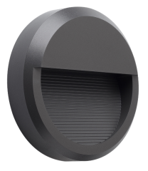Svetilka LED zunanja P2304 OKROGLA ANTRACIT SIVA 8W 4000K IP65