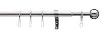 Karnisa antik optik FI19/16mm, dolžina 200-350cm, izvlečna, 1-tirna, inox
