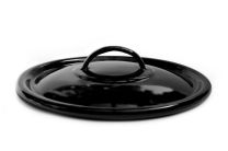 Pokrov Clean, zunaj črna, notranjost črna, premer 18 cm
