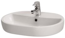 Nadpultni umivalnik Caspia oval 60 z luknjo