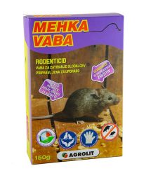 Mehka vaba za glodalce modra, 150g, Agr.
