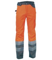 Hlače Hi-Vis Ray št.44 (oranžne z odsevnimi trakovi)