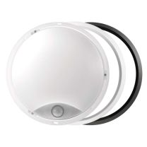 Svetilka LED nado.okrogla črno/bela s senz./10m 14W=75W 1000lm 4000K 215x80MM IP54 A+