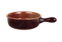 Pekač 1-ročaj La Folgore terracota 14cm Krist.