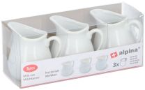 Vrček za mleko set 3/1 7,5x6x8cm porc.