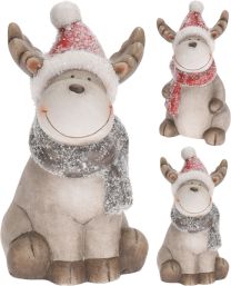 Figura božična jelen 20 cm, Koo.