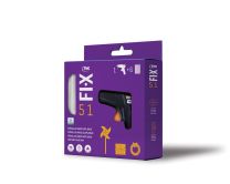 Pištola za vroče lepljenje Fix 51
s 6 lepilnimi vložki
6 kos/karton