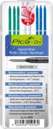 Minice dry vodoodporne 8/1, osnovni set za vse mat. (modra,zelena,bela) - Pica marker