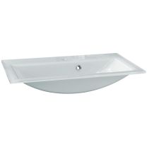 Umivalnik iz stekla, bele barve, 80 x 50 x 14,5 86295