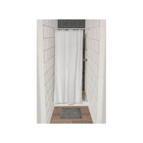 Zavesa za tuš 120x180, POLYESTER, bela 
