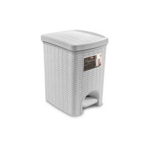 Koš za smeti pedalka 6l Elegance, bel