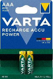 VLOŽEK BAT. ACCU AAA R2U 800 mAh 2/1