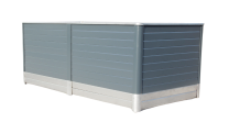 Visoka greda ( inox+ bar. pločevina/ antracit ) 2m x 1m x 1m, KARODI