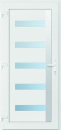 Vrata vhodna TEXAS 980x2080mm, desna, PVC bela, kljuka bela, (5-točkovno zaklepanje)