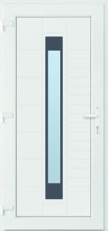 Vrata vhodna LOS ANGELES 980x2080mm, desna, PVC bela
