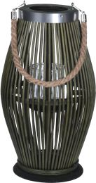 Laterna BAMBOO zelena, 21x38 cm, Koop